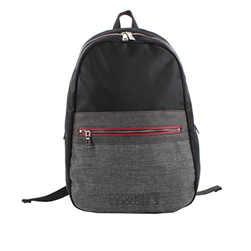 Mochila RED RAINBOW Unisexo (Preto - Poliéster - 40 x 25 x 14 cm) Coronel Tapiocca - Mochilas - unissex, preto, poliéster, 40 x 25 x 14 cm