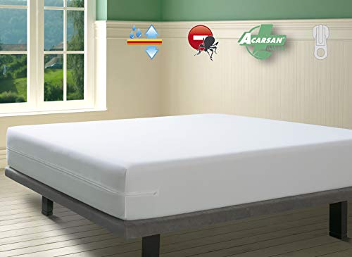 Savel Capa para Colchão Impermeável e Respirável com Tratamento Antiacaro (70 x 140 cm) Tilber' - Roupa de cama e cama - impermeável, respirável, anti-acaro