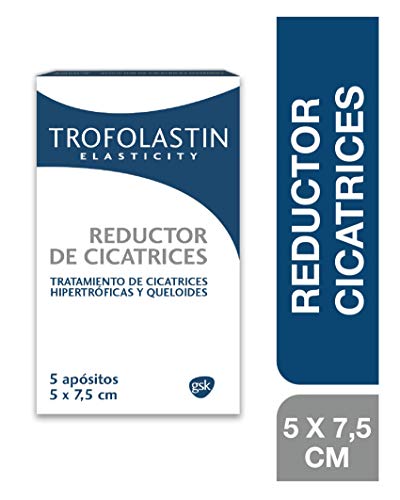 TROFOLASTIN Redutor de Cicatrizes 5 Apósitos TROFOLASTIN - Fita médica e bandagens - cicatrizador, reduzir cicatrizes, 8 semanas, adaptacao