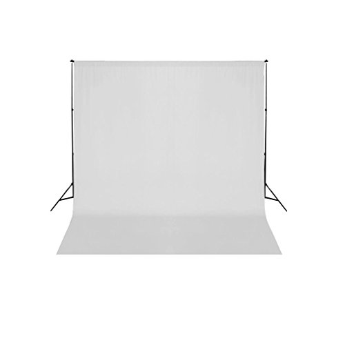 Sistema de Suporte para Fundo Branco 600X300 Cm VidaXL vidaXL - Fundos de estúdio - suporte, fundo branco, 600x300 cm