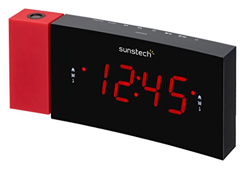 Rádio Despertador SUNSTECH FRDP3RD Vermelho SUNSTECH - Radios - sintonização fm, alarme duplo, temporizador, porta USB