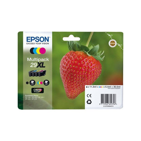 Tinteiro EPSON T1292 DURABrite Ultra Preto, Ciano, Magenta, Amarelo Epson - Cartuchos de toner e jato de tinta - preto, ciano, magenta, amarelo
