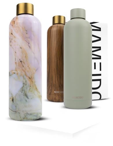 Garrafa Térmica MAMEIDO Pearl Marble Dourado (750 ml) RM COMMERCE GmbH - Utensílios de mesa - garrafa térmica, mameido pearl marble dourado, 750ml