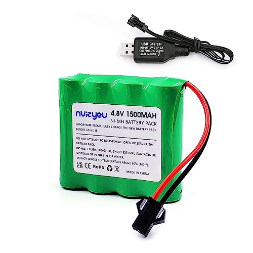 Bateria Recarregável Nvizyeu 4.8V 1500mAh nvizyeu - Baterias - 4.8v, 1500mAh, litio, SMA