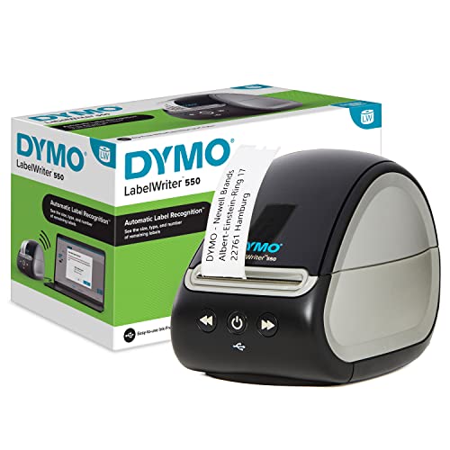 Impressora de Etiquetas DYMO 550-19790 Preto Newell Brands - Impressoras, fotocopiadoras e máquinas de fax - preto, termal, 60 etiquetas/mínimo