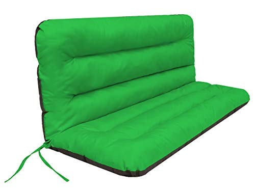 Almofada para Bancos 3 Lugares e Respaldo Verde Aprox. 150X110X7 Cm HOBBYGARDEN Robotex - Almofadas - 3 lugares, verde, 150x110x7 cm