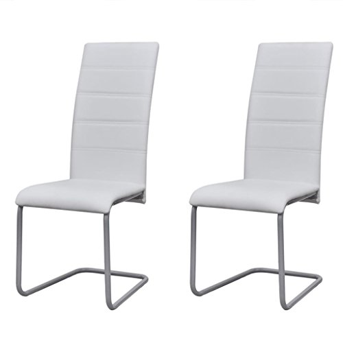 Conjunto de 2 Cadeiras de Jantar VIDAXL 04VL-CB-01 (Branco - Poliuretano) vidaXL - Cadeiras - conjunto, cadeiras, jantar, vidaxl, 04VL-CB-01, branco, poliuretano