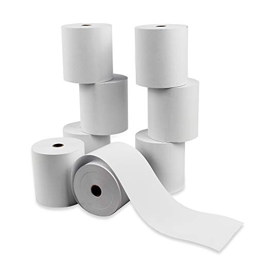 Papel de Etiquetar ROLLO 48 ROLLOS TERMICO 80X80X12MM PLURAL SHOP - Rolo de papel para recibos e máquinas de adição - termo, 80x80mm, 12mm, 48 rolos