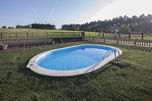 Piscina Tubular de Jardim Oval SUMATRA (8x4x1,2m) PROCOPI - Piscinas - tubular, jardim, oval, 8x4x1,2m