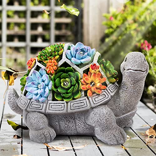 Decoração de Jardim GROVIND com Luzes Led Tortuga LESES - Ornamentos de relva e esculturas de jardim - luzes LED, jardim, tortuga