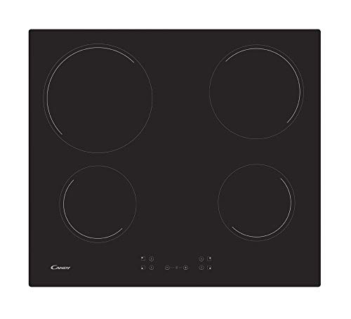 Placa de Vitrocerâmica CANDY CH64CCB (Elétrica - 59.5 cm - Preto) Candy - Eletrodomésticos de cozinha - vitrais, elétrica, 59.5 cm, preto