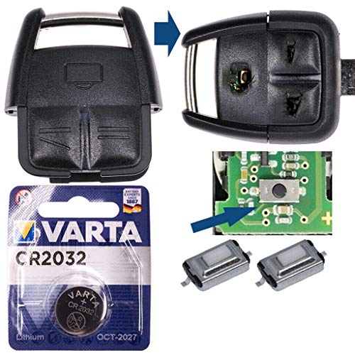 Jogo de Chave de Fenda para Automóvel com 3 Botões + Bateria para Opel Vectra C Signum mt-commerce - Baterias - chave de fenda, automóvel, 3 botões, bateria, opel vectra c signum