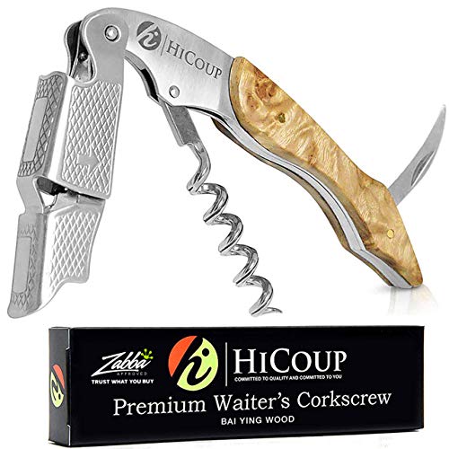 Saca-Rolhas HICOUPE 100% Madeira (Castanho - 19.5x4cm) HiCoup Kitchenware - Saca-rolhas - madeira, castanho, 19.5x4cm