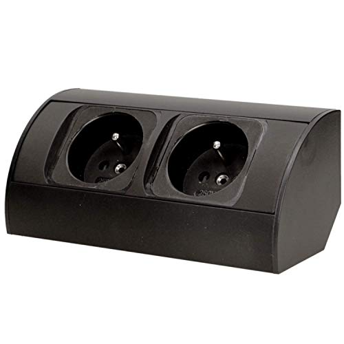 Tomada ORNO AE-1303/F G 2 tomadas Preto Orno - Fios e cabos elétricos - 2 tomadas, F#, ipx4, preto, plástico