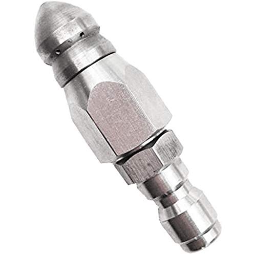 Boquilha para Mangueira de Alta Pressão SEWER JETTER Hefddehy - Acessórios para lavadora de alta pressão - alta pressão, aço inoxidável, 1/4'', prateado