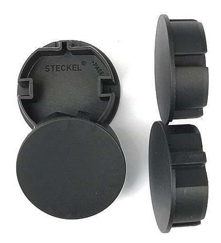 Tampa de Tomada STECKEL 26.B4 (Preto - Plástico) DIW - Fios de extensão - preto, plástico