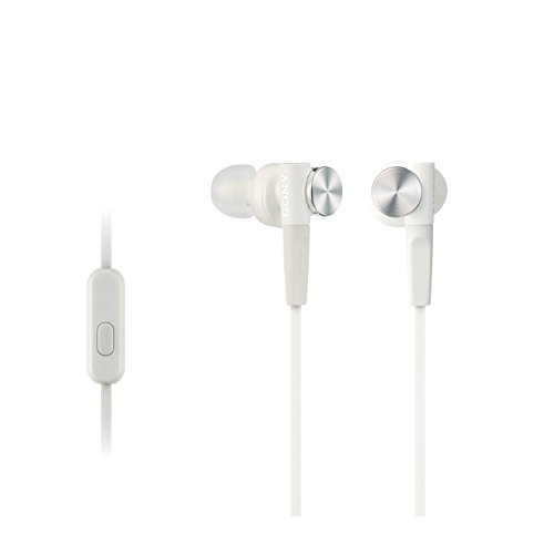 Auricular SONY Extra Bass MDRXB50AP (In Ear - Microfone - Branco) Sony - Fones de ouvido e headsets - extra bass, in ear, microfone, branco