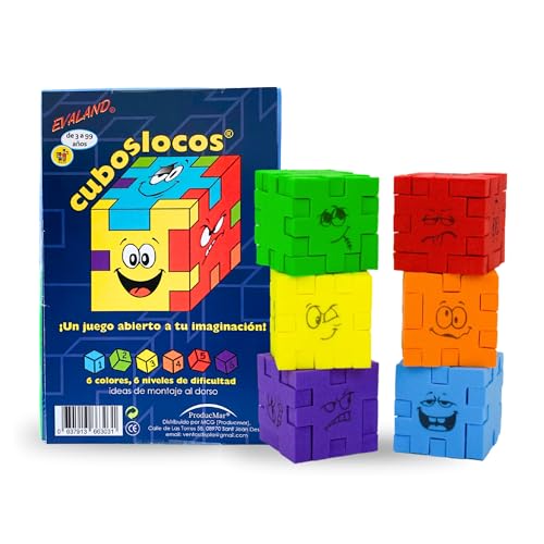 Jogo Educativo PROUCMAR CubosLocos (Idade Mínima: 8) Evaland - Quebra-cabeças - educativo, cubos locos, intermédio, unisex