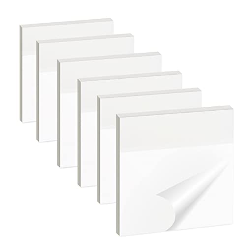 Brenco 300 Folhas de Notas Autocolantes Transparentes Brencco - Notas autoadesivas - 300 folhas, autocolantes, transparentes, 75x75 mm