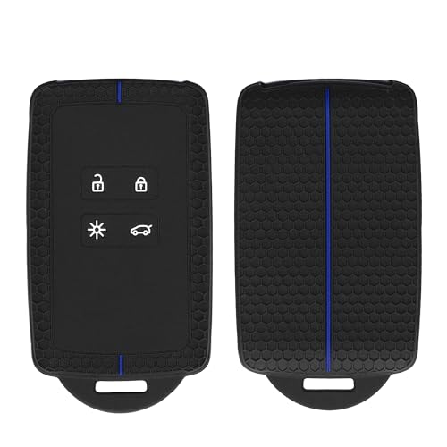 Capa com Fio KWMOBILE KWMOBILERO-KEYSREN04 Preto Kw-Commerce - Acessórios de computador - fio, renault, preto, silicone