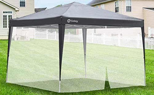 Mosquiteiro SEKEY 3X3 M Gazebo (Preto - Algodão) Sekey - Móveis de exterior - preto, algodão