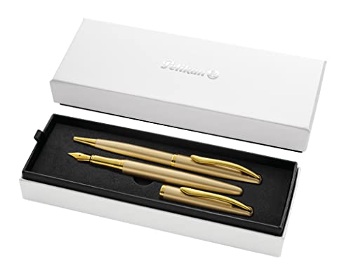 Caneta de Tinta Permanente PELIKAN Jazz Noble 8500 | Dourado Pelikan - Canetas - tinta permanente, jazz noble, dourado