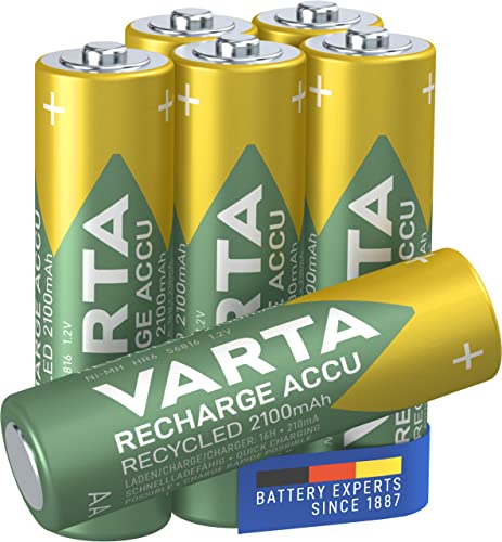 Pilhas Recarregáveis VARTA Accu Recycled AA Micro Varta - Carregadores de bateria de uso geral - recarregável, aa micro, carga constante