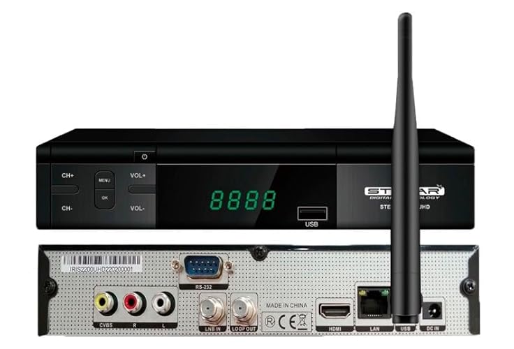 Receptor de televisão STELAR ST40 UHD-4K VALLES VIA SAT,S.L. - Áudio - receptor, television, st40, UHD 4K
