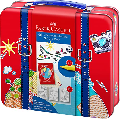 Caixa de Marcadores FABER-CASTELL Viagem Faber-Castell - Marcadores - fibra, pontas, 40 unidades