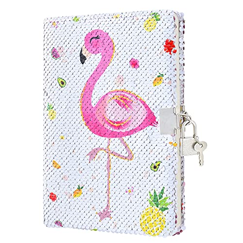 Caderno WERNNSAI Diário de Lentejuelas (21x15 cm) WERNNSAI - Cadernos e bloco de notas - páginas reversíveis, segurança, superfície suave