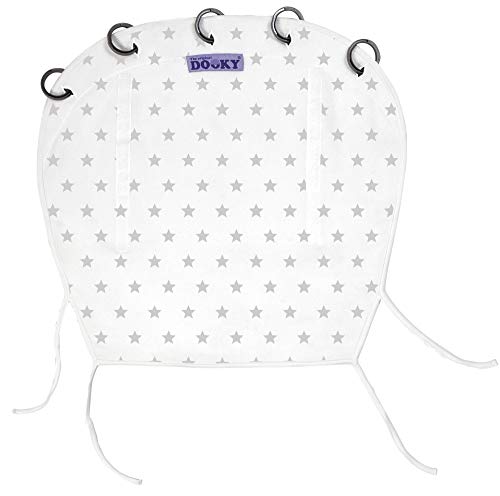 Protetor de Sol para Carrinho DOOKY Universal Cover Silver Stars SANS MARQUE - Acessórios de carrinho de bebê - universal, uv protection, adjustable, até 40+