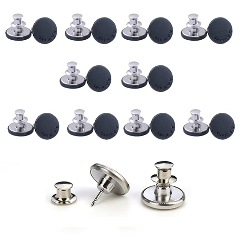 Jogo de botões instantâneos 10 peças (Preto) CCLKHY - Acessórios de vestuário - 10 peças, 17 mm, retroativos, desmontáveis