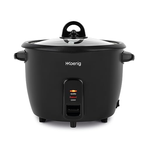 H.Koenig Oryza4 Panela de arroz 0.8 l 350 W Preto H.Koenig - Eletrodomésticos de cozinha - 0,8 l, 350 W, preto, manter quente