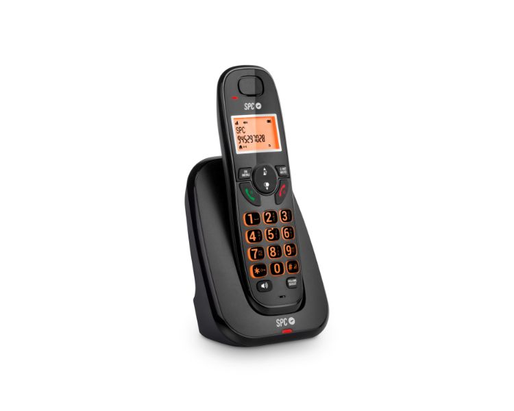 Telefone sem fio SPC Kairo | Preto (Telefone Fixo) SPC - Telefones de conferência - telefone sem fio, 4 linhas, agenda, mãos livres, identificação de chamadas