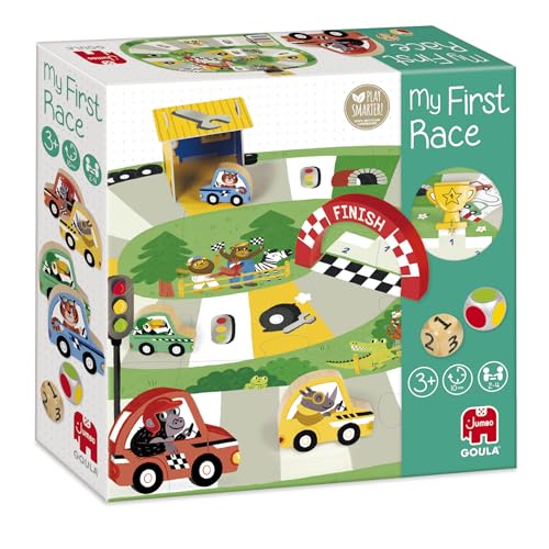 Jogo Didático GOULA My First Car Race (Idade Mínima Recomendada: 3 anos) JUMBO - Jogos - jogo didático, idade mínima 3 anos, multicor