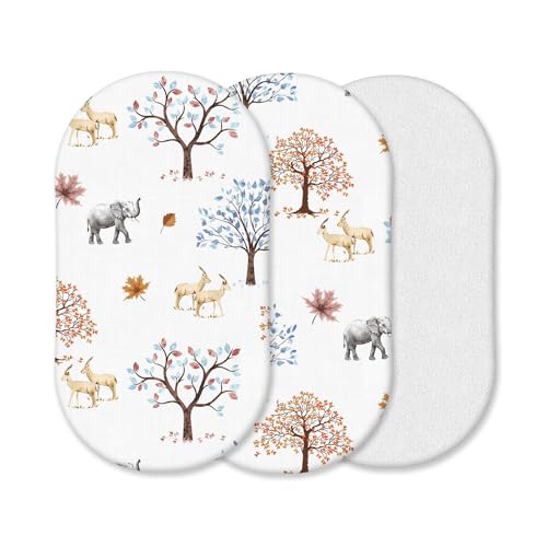 Conjunto de Lençóis para Berço GIOCHI PREZIOSI 3 Unidades Hajran Linen - Móveis para bebês e crianças pequenas - algodão, 3 unidades, fácil de lavar, 75x30+9 cm