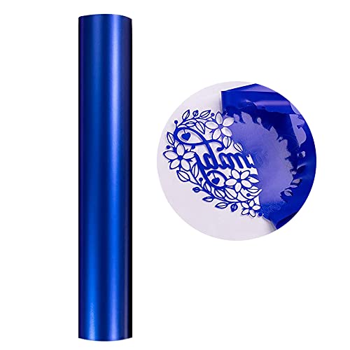 Vinil Autocolante SILHOUETTE 30.5X305CM Azul Metalizado Heinaroman - Enfeites e acabamentos - vinil, autocolante, sillhuette, azul metalizado