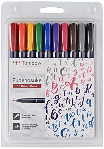 Canetas de Feltro TOMBOW Ws-Bh-10P (Multicor - 10 Unidades) Tombow - Canetas - canetas de feltro, tinta à base de água, multicor, desenhos, caligrafia