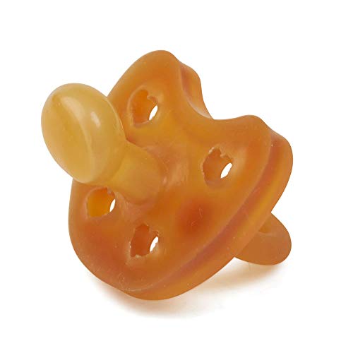 Chupeta GRUNSPESCHT 671-V1 (6 a 18 meses) GRÜNSPECHT Naturprodukte GmbH - Cuidados com a higiene oral - 6-18 meses, materiais naturais, aberturas de ventilação, escudo retangular
