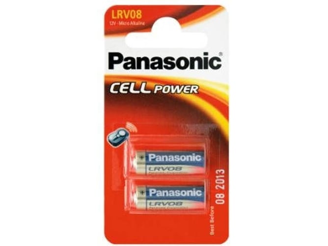 Pilha Alcalina PANASONIC LRV08/23A (2 unidades) Panasonic - Baterias - alcalino, 12 v, r23, 28 mm