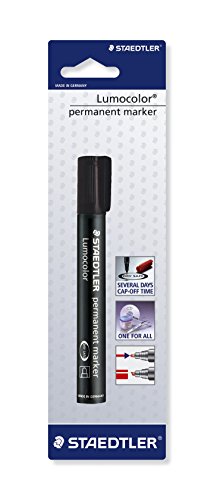 Marcador Permanente STAEDTLER Lumocolor Ponta Redonda Preto (Ponta de 2 mm) Staedtler - Marcadores e marcadores de texto - permanente, 2 mm, recarregável, sem disolventes