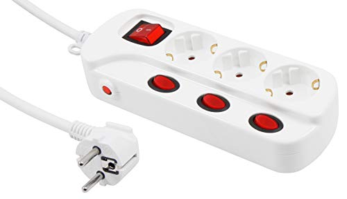 Extensão Elétrica MC POWER 3 tomadas (1.5m) ETT - Fios e cabos elétricos - 3 tomadas, 1.5m
