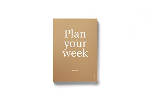 Planificador Semanal A5 - Plan Your Week Camel (Recondicionado Como Novo) OCTAGON DESIGN - Cadernos e bloco de notas - planificador, semanal, A5, camelo, recondicionado