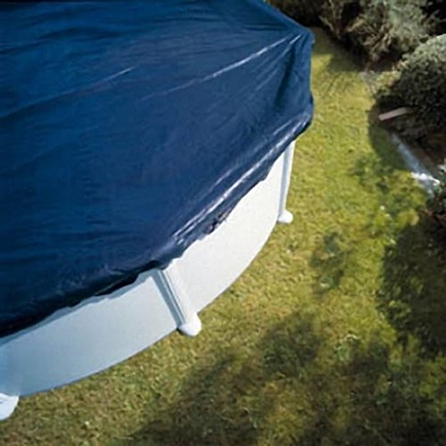 Cobertura de Inverno para Piscina Redonda 6.8X4.6M Gre - Móveis de exterior - piscina redonda, 6.8x4.6m, PVC preto, polietileno