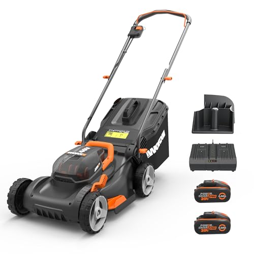 Corta-Relvas WORX WG743E (Bateria - 40 V) Worx - Cortadores de relva - bateria, 40 V, preto, 43 cm