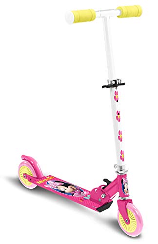 Mini Step Stamp Kinderstep Minnie Mouse Disney - Patinetes elétricos - rodas macias, dobrável, ABEC 5, antiderrapante
