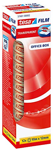 Fita Adesiva Transparente TESA 57401-00002-02 TESA - Fitas adesivas de escritório - polipropileno, 12mm, 10m, removível