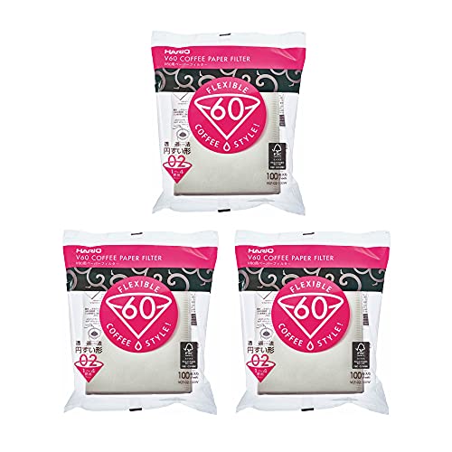 Filtro Café HARIO 02 (Branco - 100 Folhas) HARIO - Filtros de café - branco, papel, 100 folhas