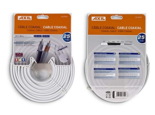 Cabo de Antena ENGEL (Coaxial - 25 m - Branco) Engel Axil - Cabos de áudio e vídeo - coaxial, 25m, branco