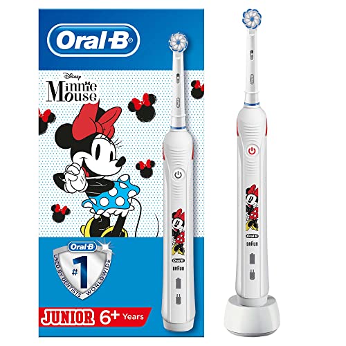 Escova de Dentes Elétrica ORAL-B Junior Minnie Braun - Escovas de dentes - elétrica, crianças, 6 anos, escovilha macia